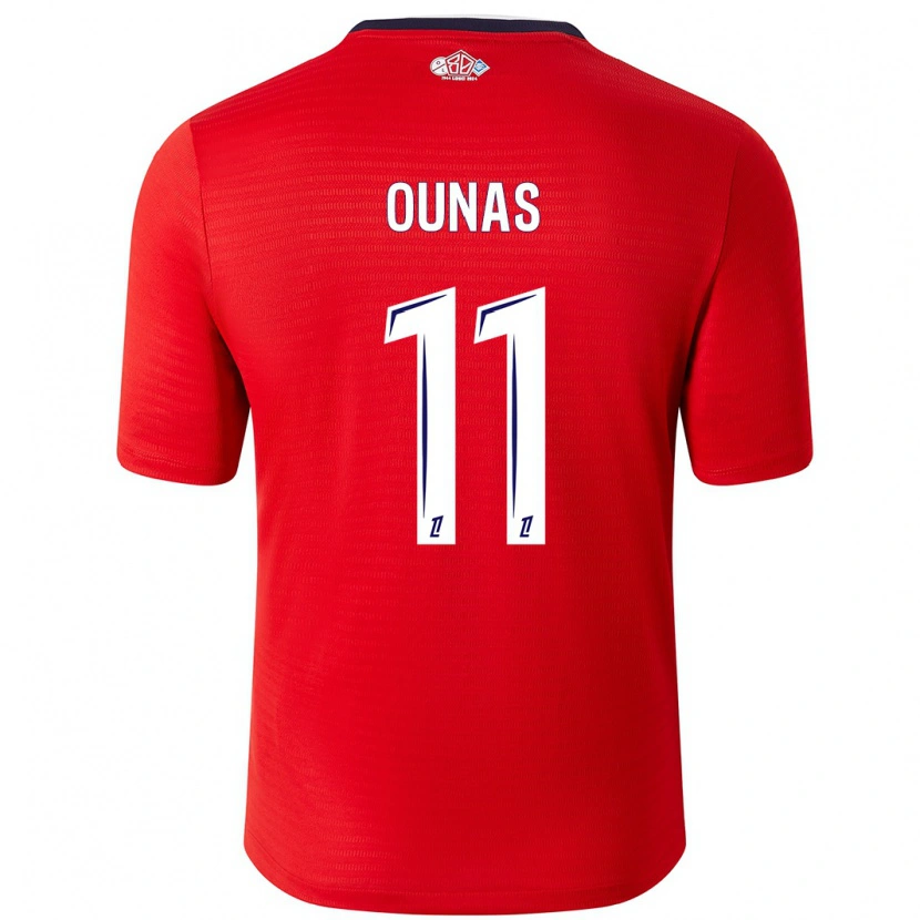 Danxen Kinderen Adam Ounas #11 Rood Wit Thuisshirt Thuistenue 2024/25 T-Shirt