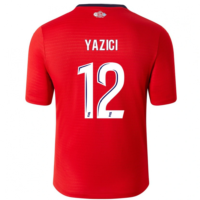 Danxen Kinderen Yusuf Yazici #12 Rood Wit Thuisshirt Thuistenue 2024/25 T-Shirt