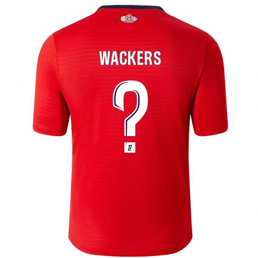 Danxen Kinderen Maxime Wackers #0 Rood Wit Thuisshirt Thuistenue 2024/25 T-Shirt