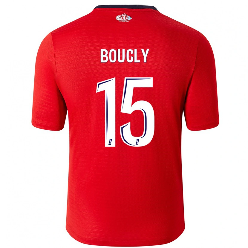 Danxen Kinderen Maite Boucly #15 Rood Wit Thuisshirt Thuistenue 2024/25 T-Shirt