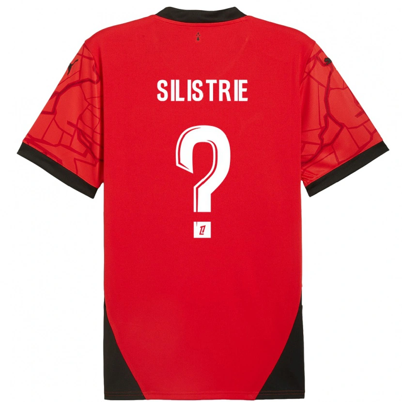 Danxen Kinderen Mathys Silistrie #0 Rood Zwart Thuisshirt Thuistenue 2024/25 T-Shirt