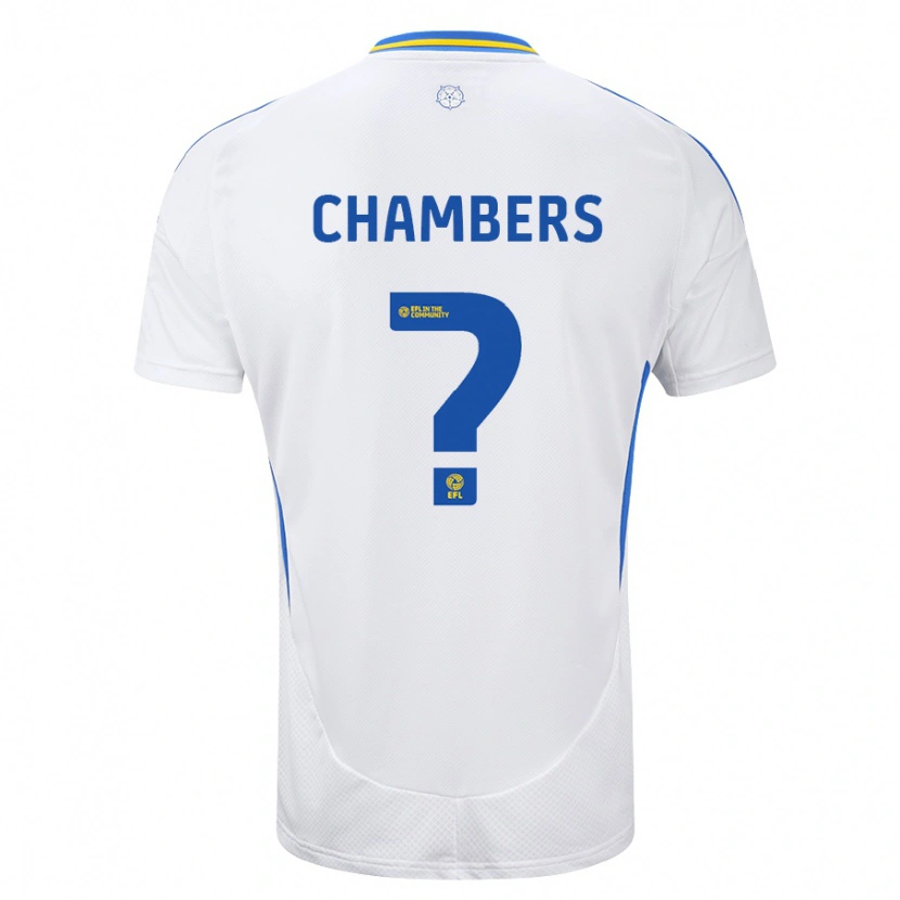 Danxen Kinderen Sam Chambers #0 Wit Blauw Thuisshirt Thuistenue 2024/25 T-Shirt