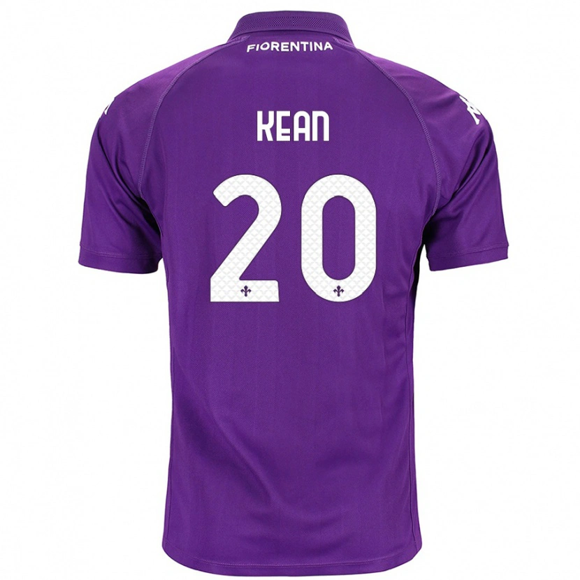 Danxen Kinderen Moise Kean #20 Paars Thuisshirt Thuistenue 2024/25 T-Shirt