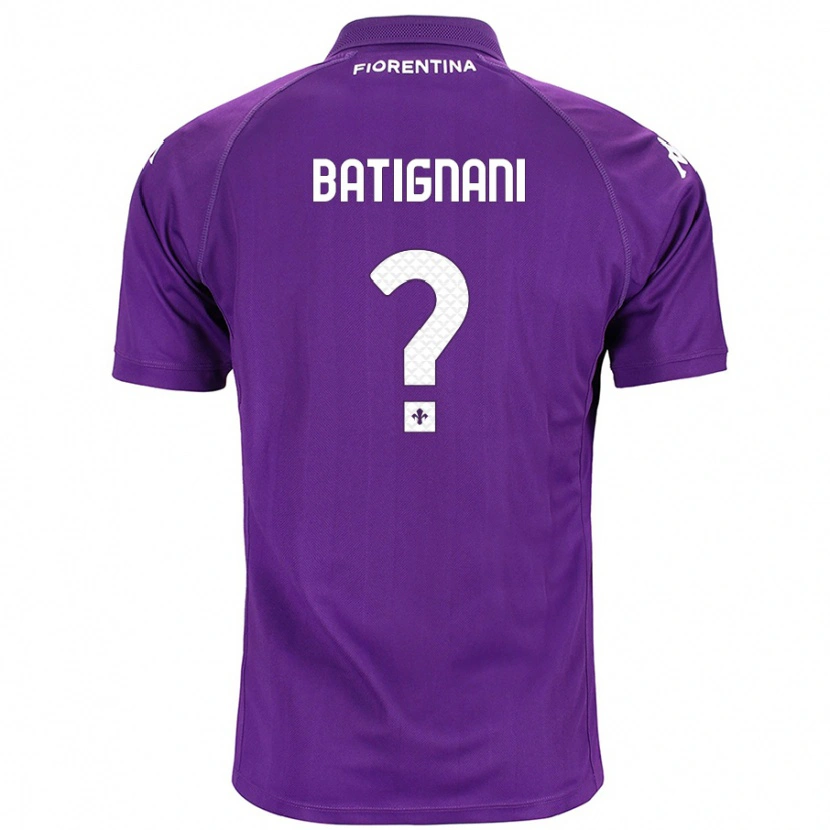 Danxen Kinderen Francesco Batignani #0 Paars Thuisshirt Thuistenue 2024/25 T-Shirt