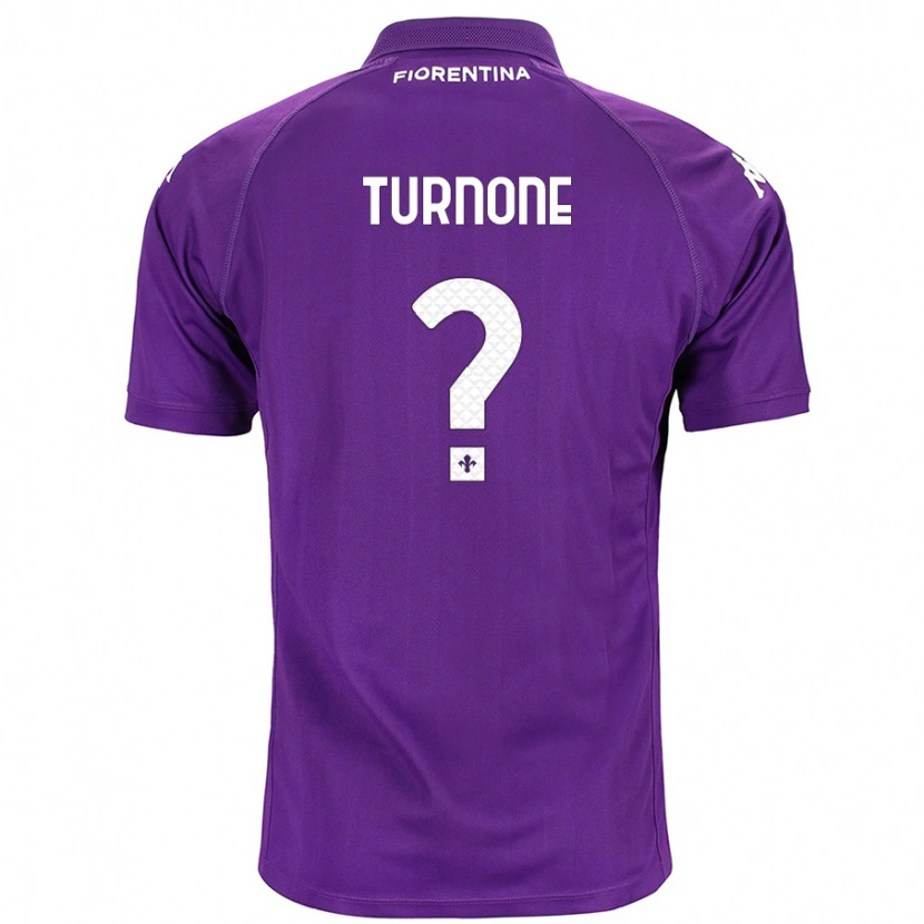 Danxen Kinderen Niccolò Turnone #0 Paars Thuisshirt Thuistenue 2024/25 T-Shirt