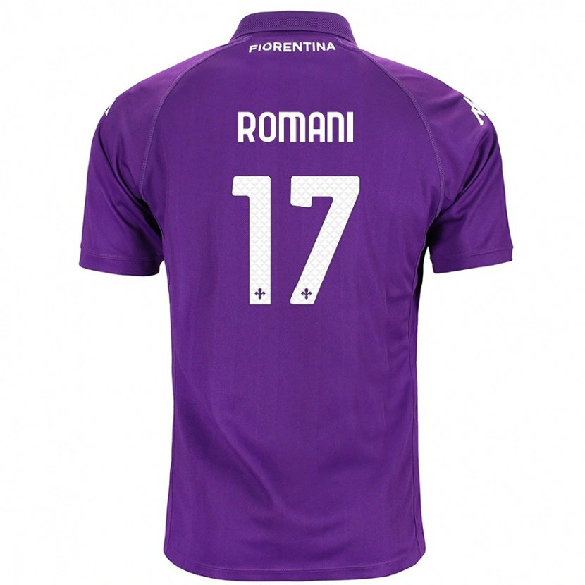 Danxen Kinderen Lorenzo Romani #17 Paars Thuisshirt Thuistenue 2024/25 T-Shirt