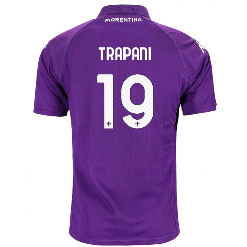 Danxen Kinderen Niccolò Trapani #19 Paars Thuisshirt Thuistenue 2024/25 T-Shirt