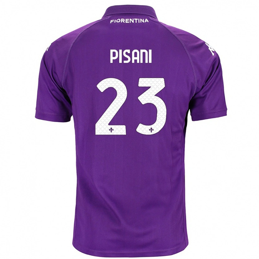 Danxen Kinderen Diego Pisani #23 Paars Thuisshirt Thuistenue 2024/25 T-Shirt