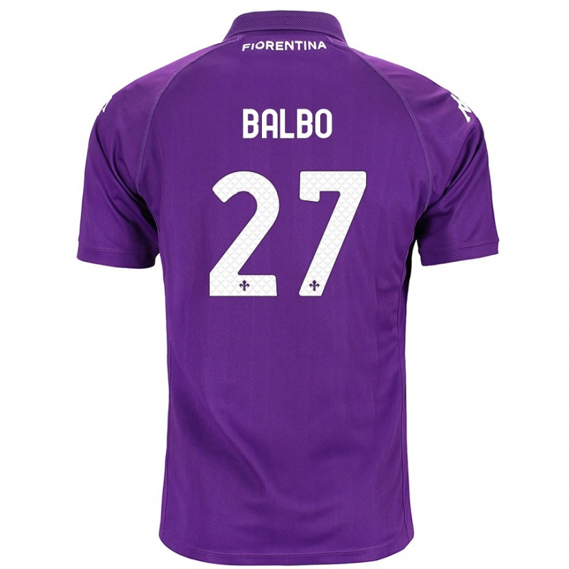 Danxen Kinderen Luis Balbo #27 Paars Thuisshirt Thuistenue 2024/25 T-Shirt