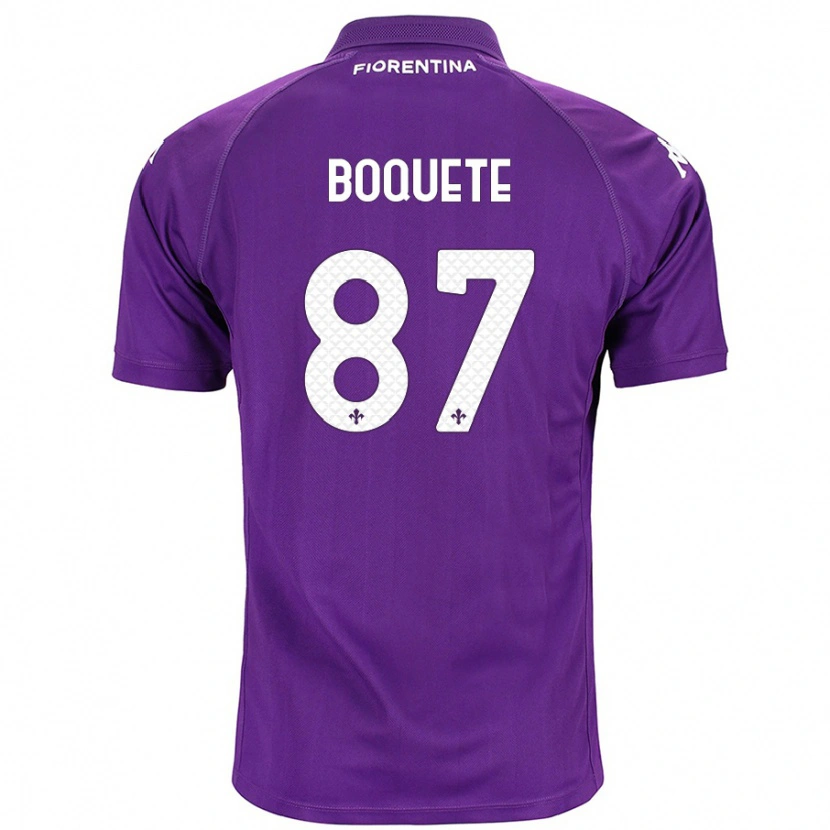 Danxen Kinderen Verónica Boquete #87 Paars Thuisshirt Thuistenue 2024/25 T-Shirt