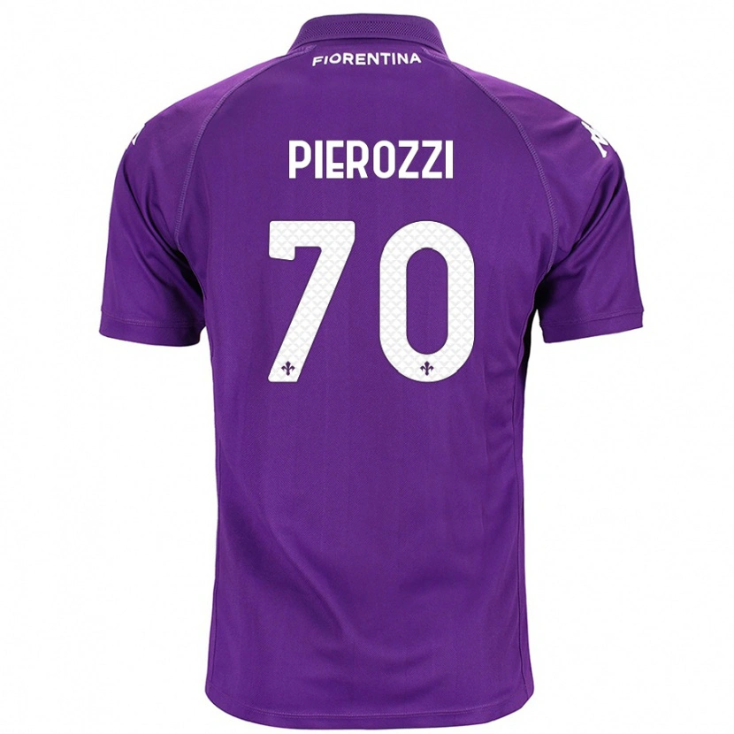 Danxen Kinderen Niccolò Pierozzi #70 Paars Thuisshirt Thuistenue 2024/25 T-Shirt