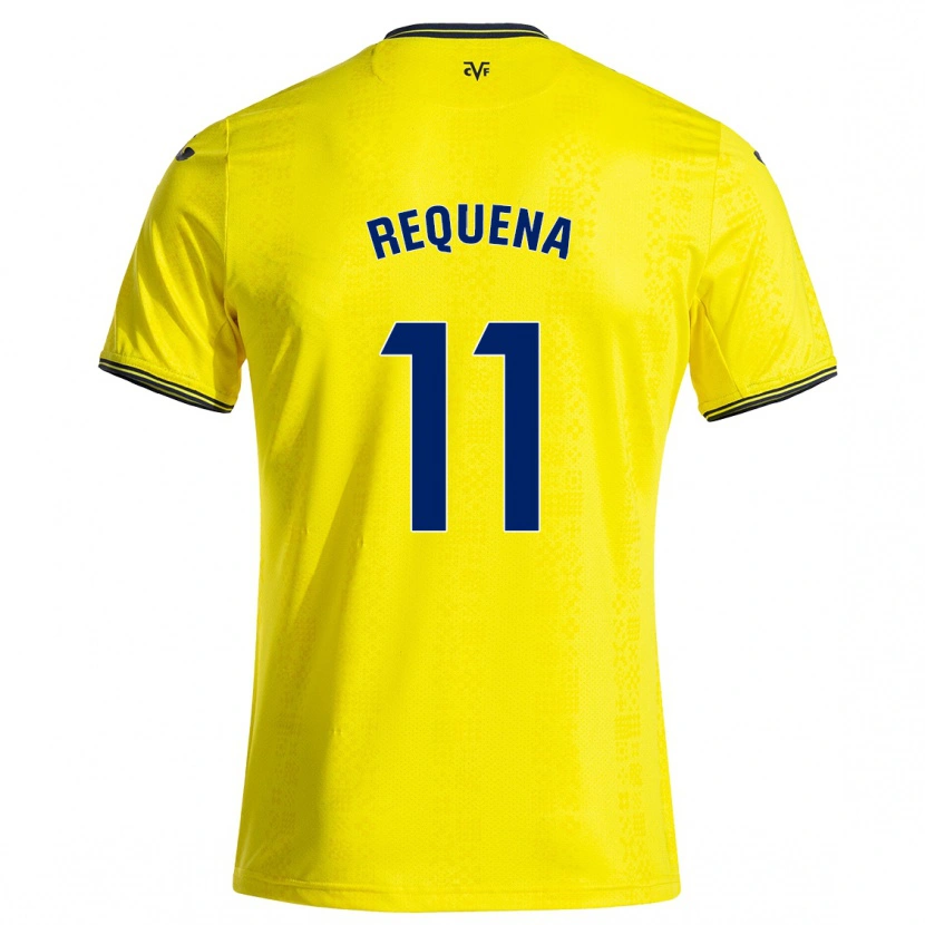 Danxen Kinderen Dani Requena #11 Geel Zwart Thuisshirt Thuistenue 2024/25 T-Shirt