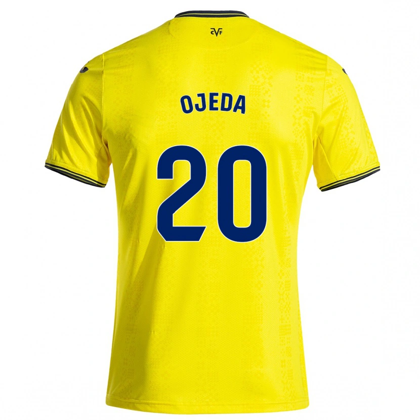 Danxen Kinderen Thiago Ojeda #20 Geel Zwart Thuisshirt Thuistenue 2024/25 T-Shirt