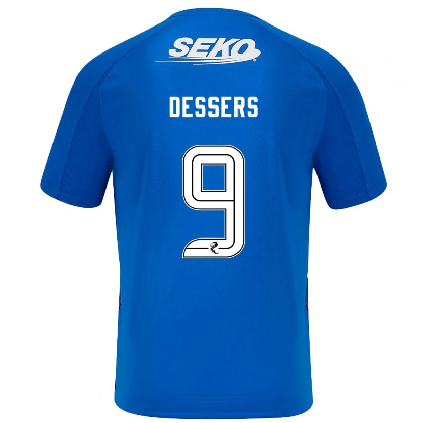 Danxen Kinderen Cyriel Dessers #9 Donkerblauw Thuisshirt Thuistenue 2024/25 T-Shirt