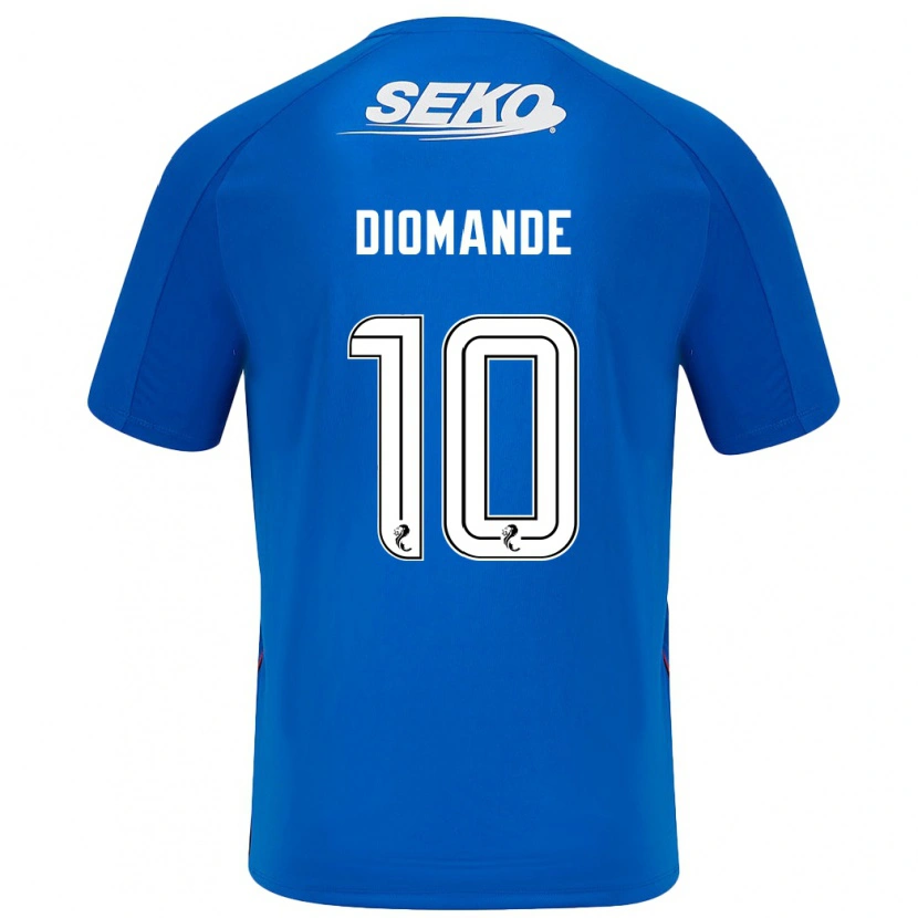 Danxen Kinderen Mohamed Diomandé #10 Donkerblauw Thuisshirt Thuistenue 2024/25 T-Shirt