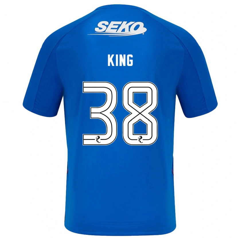 Danxen Kinderen Leon King #38 Donkerblauw Thuisshirt Thuistenue 2024/25 T-Shirt