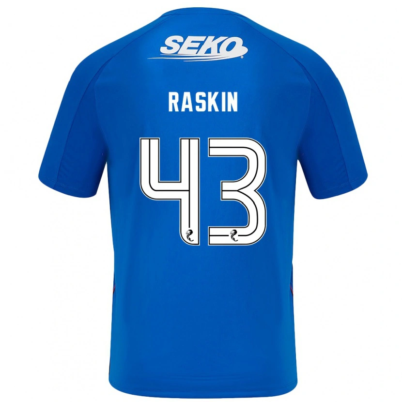 Danxen Kinderen Nicolas Raskin #43 Donkerblauw Thuisshirt Thuistenue 2024/25 T-Shirt