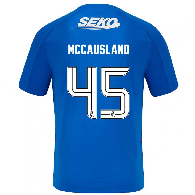 Danxen Kinderen Ross Mccausland #45 Donkerblauw Thuisshirt Thuistenue 2024/25 T-Shirt