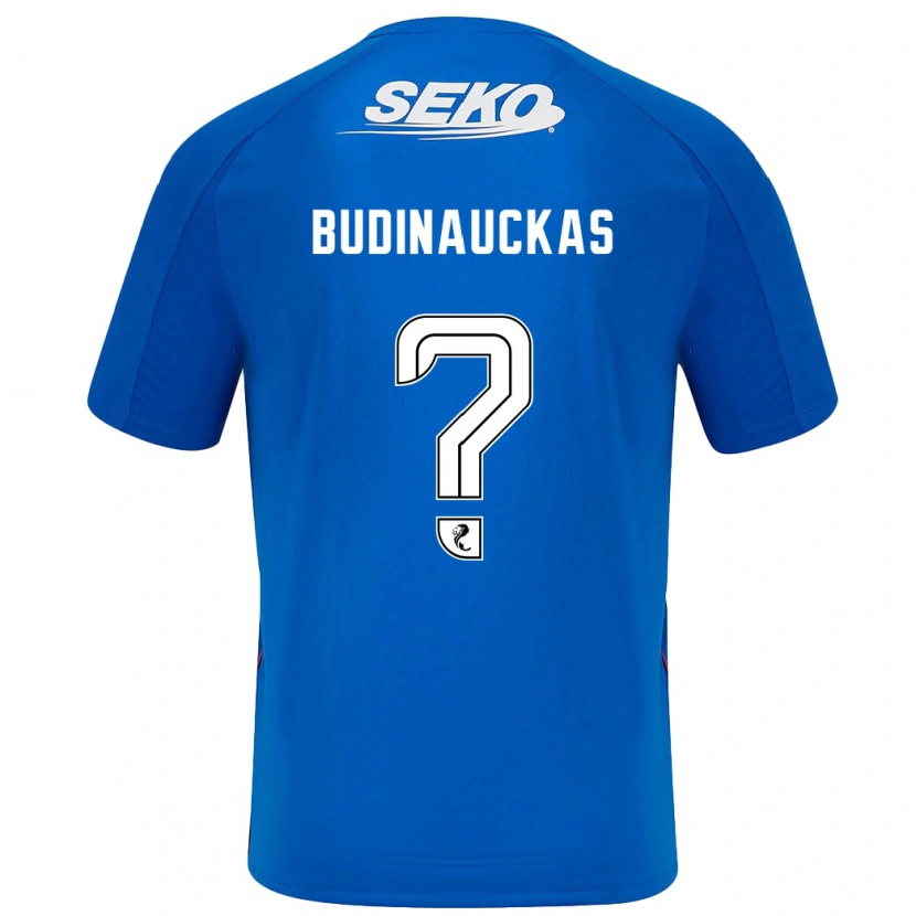 Danxen Kinderen Lewis Budinauckas #0 Donkerblauw Thuisshirt Thuistenue 2024/25 T-Shirt