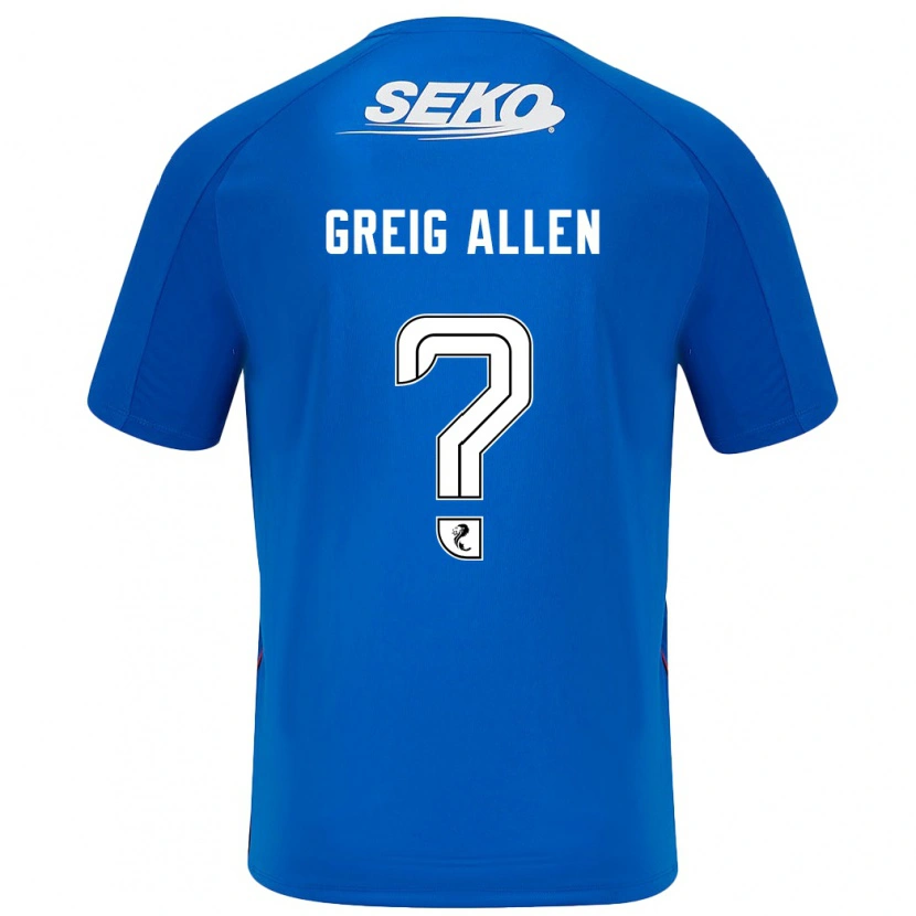 Danxen Kinderen Greig Allen #0 Donkerblauw Thuisshirt Thuistenue 2024/25 T-Shirt