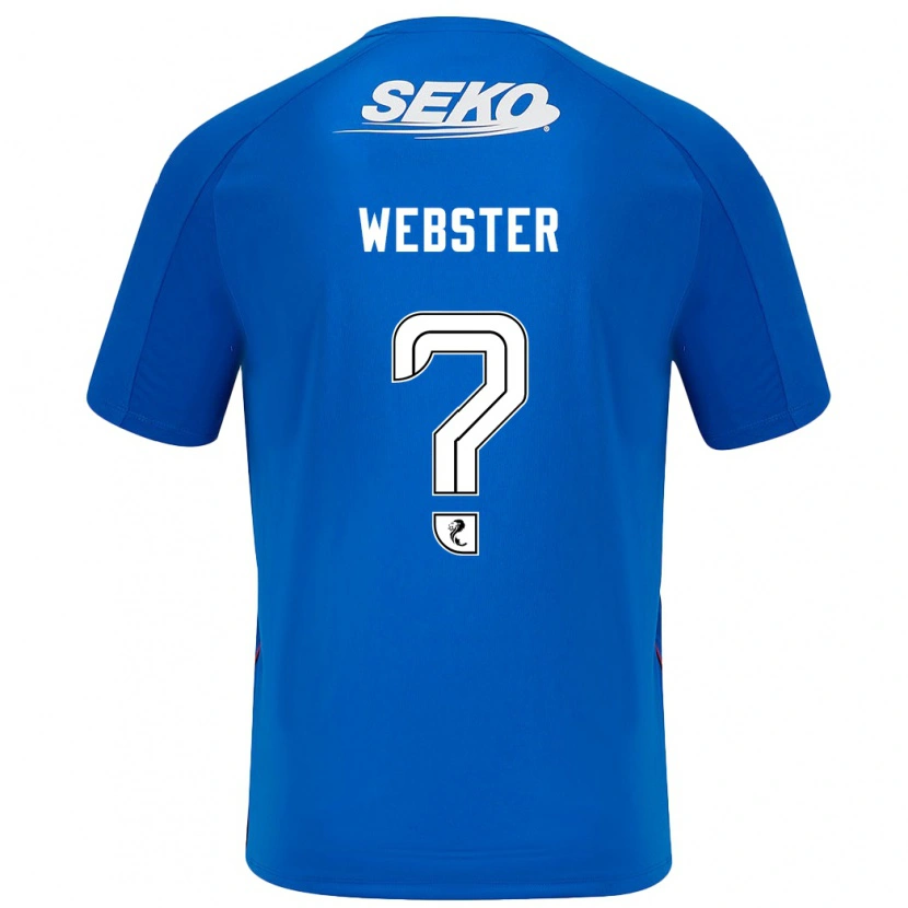 Danxen Kinderen Kristian Webster #0 Donkerblauw Thuisshirt Thuistenue 2024/25 T-Shirt