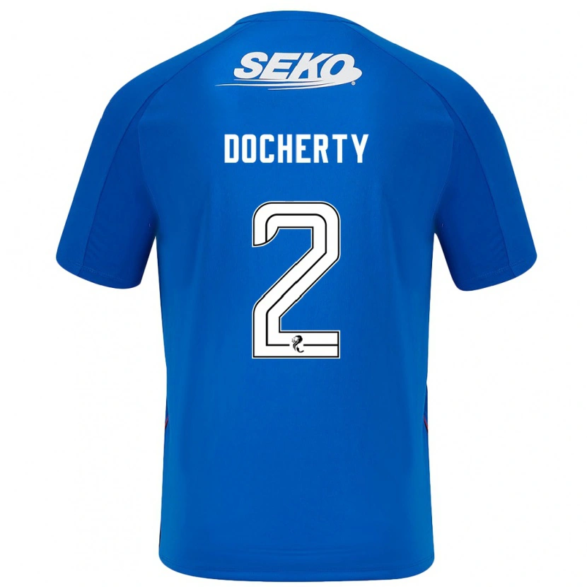 Danxen Kinderen Nicola Docherty #2 Donkerblauw Thuisshirt Thuistenue 2024/25 T-Shirt