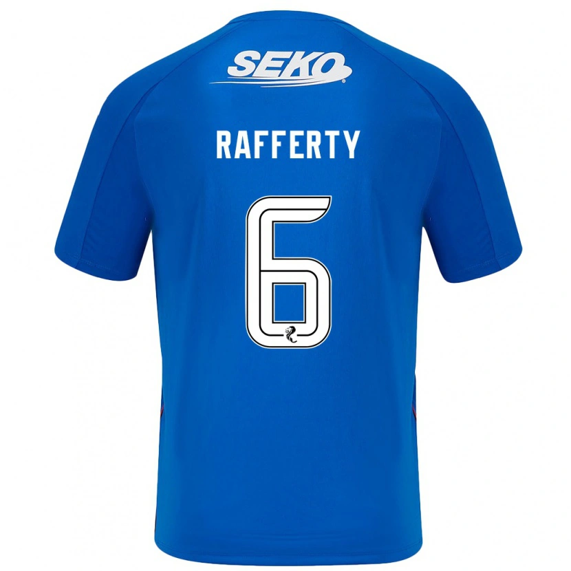 Danxen Kinderen Laura Rafferty #6 Donkerblauw Thuisshirt Thuistenue 2024/25 T-Shirt