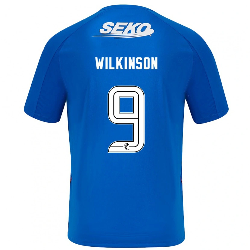 Danxen Kinderen Katie Wilkinson #9 Donkerblauw Thuisshirt Thuistenue 2024/25 T-Shirt