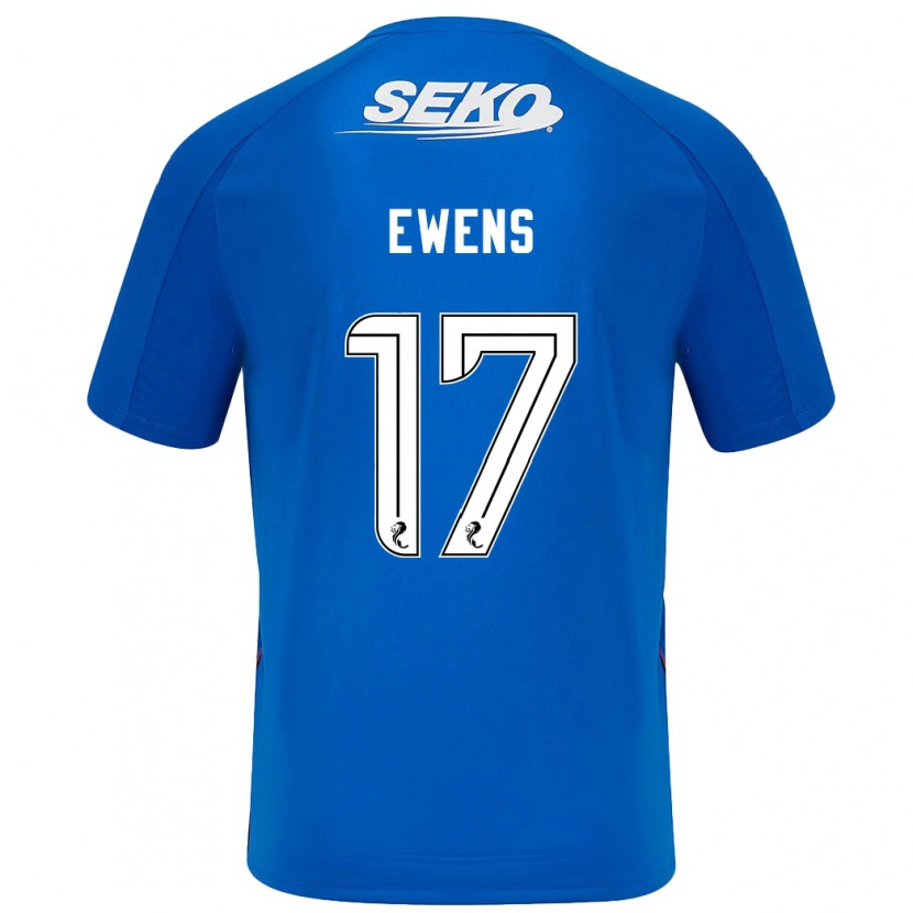 Danxen Kinderen Sarah Ewens #17 Donkerblauw Thuisshirt Thuistenue 2024/25 T-Shirt