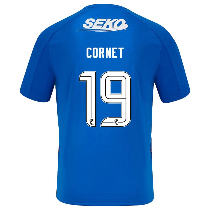 Danxen Kinderen Chelsea Cornet #19 Donkerblauw Thuisshirt Thuistenue 2024/25 T-Shirt