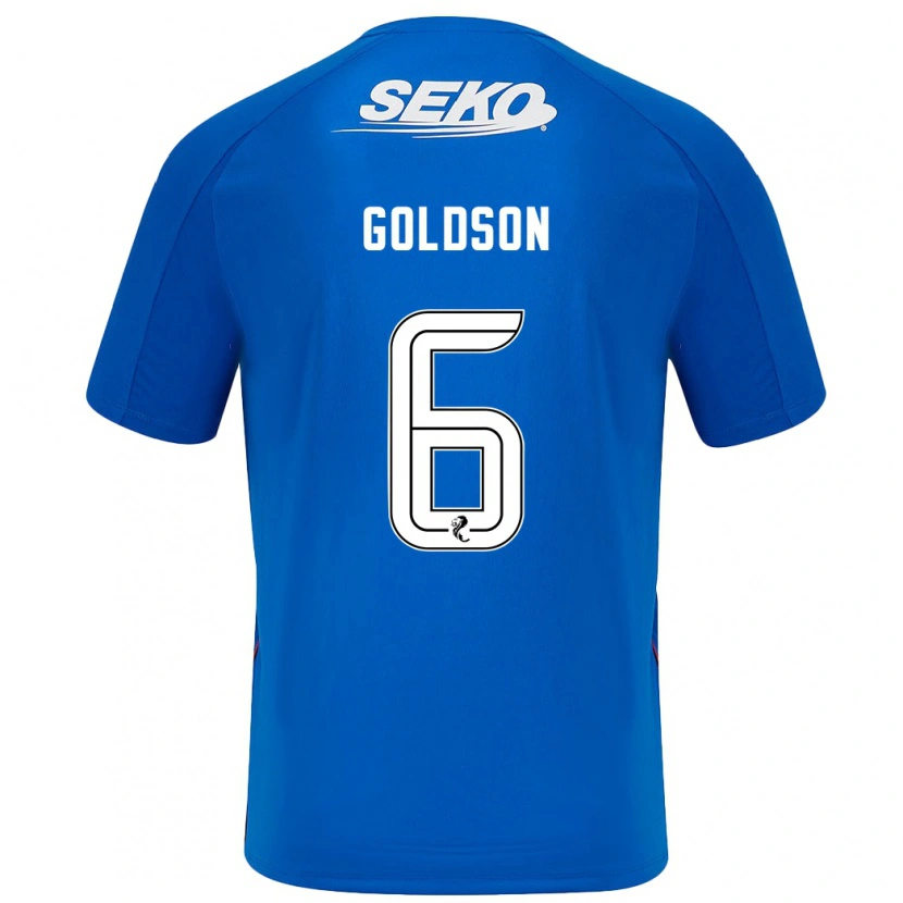 Danxen Kinderen Connor Goldson #6 Donkerblauw Thuisshirt Thuistenue 2024/25 T-Shirt