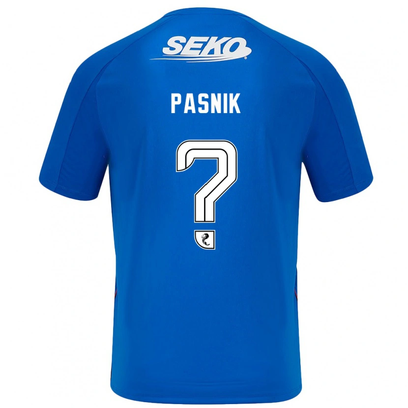 Danxen Kinderen Tyler Pasnik #0 Donkerblauw Thuisshirt Thuistenue 2024/25 T-Shirt