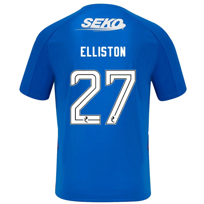 Danxen Kinderen Maddie Elliston #27 Donkerblauw Thuisshirt Thuistenue 2024/25 T-Shirt