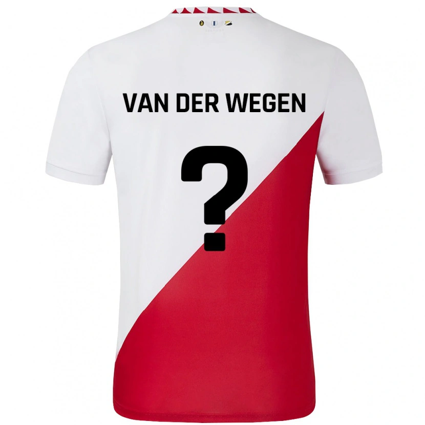 Danxen Kinderen Sil Van Der Wegen #0 Wit Rood Thuisshirt Thuistenue 2024/25 T-Shirt