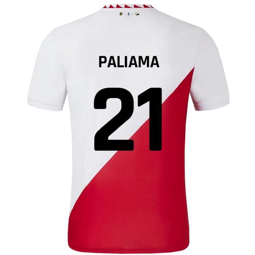 Danxen Kinderen Joni Paliama #21 Wit Rood Thuisshirt Thuistenue 2024/25 T-Shirt