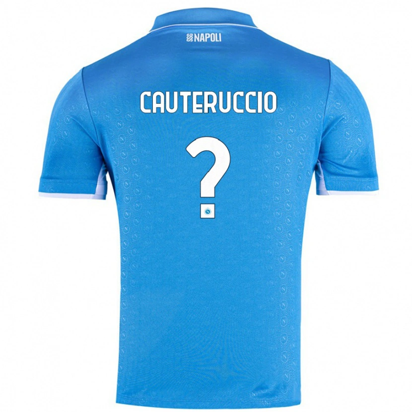 Danxen Kinderen Walter Cauteruccio #0 Hemelsblauw Thuisshirt Thuistenue 2024/25 T-Shirt