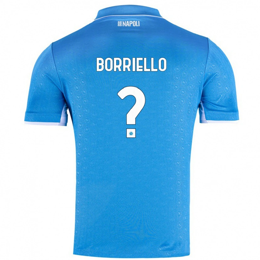 Danxen Kinderen Salvatore Borriello #0 Hemelsblauw Thuisshirt Thuistenue 2024/25 T-Shirt