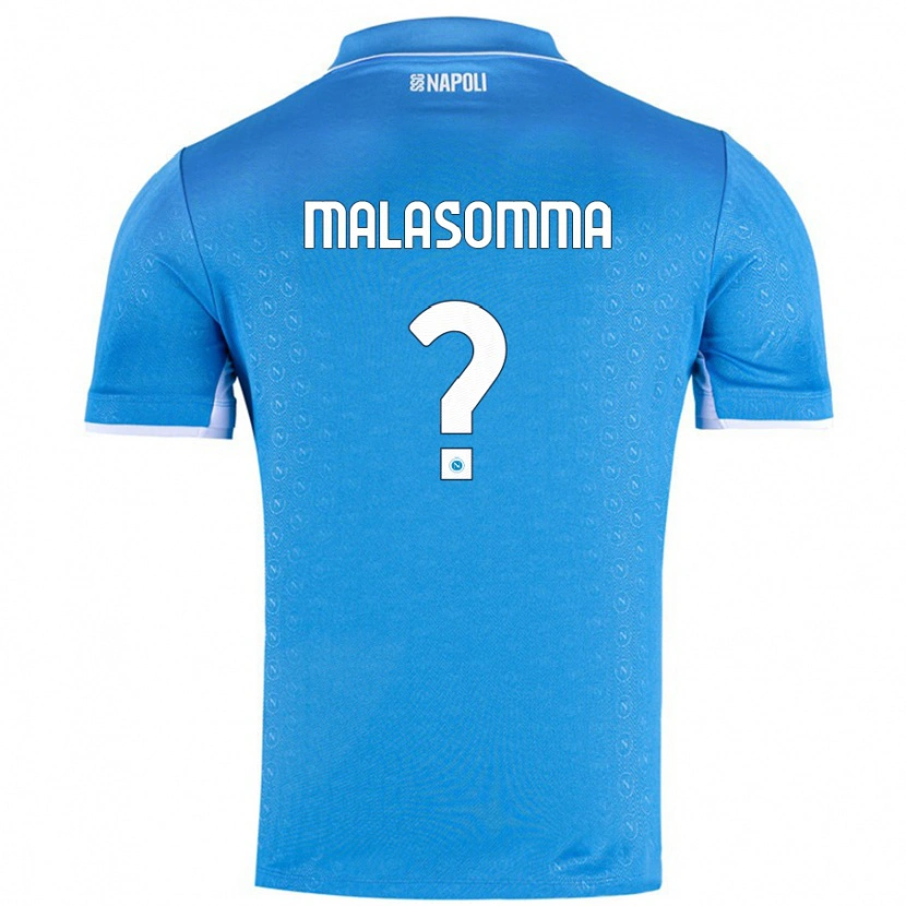 Danxen Kinderen Matteo Malasomma #0 Hemelsblauw Thuisshirt Thuistenue 2024/25 T-Shirt