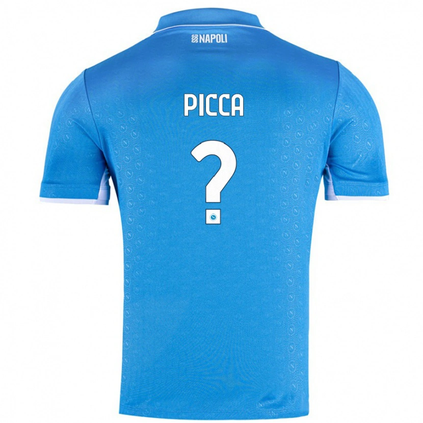 Danxen Kinderen Luigi Picca #0 Hemelsblauw Thuisshirt Thuistenue 2024/25 T-Shirt