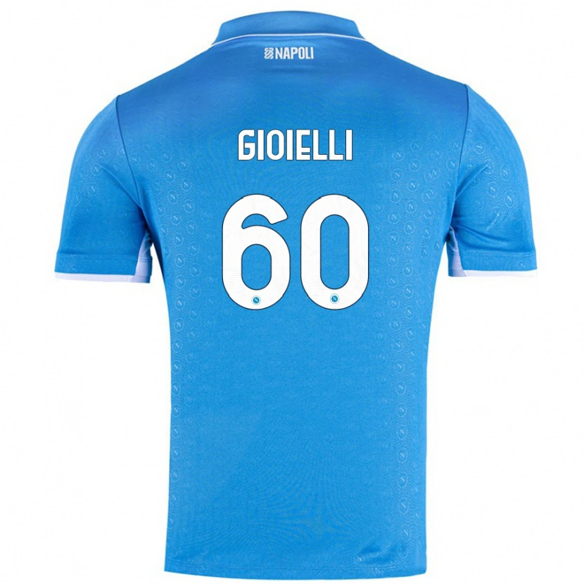 Danxen Kinderen Francesco Gioielli #60 Hemelsblauw Thuisshirt Thuistenue 2024/25 T-Shirt