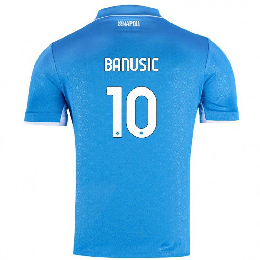 Danxen Kinderen Marija Banušić #10 Hemelsblauw Thuisshirt Thuistenue 2024/25 T-Shirt