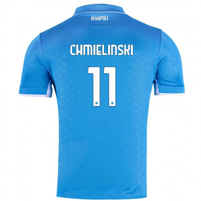 Danxen Kinderen Gina Chmielinski #11 Hemelsblauw Thuisshirt Thuistenue 2024/25 T-Shirt