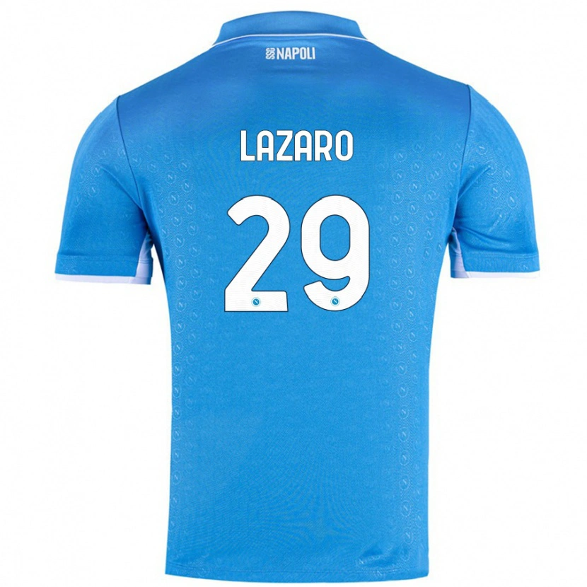 Danxen Kinderen Paloma Lázaro #29 Hemelsblauw Thuisshirt Thuistenue 2024/25 T-Shirt