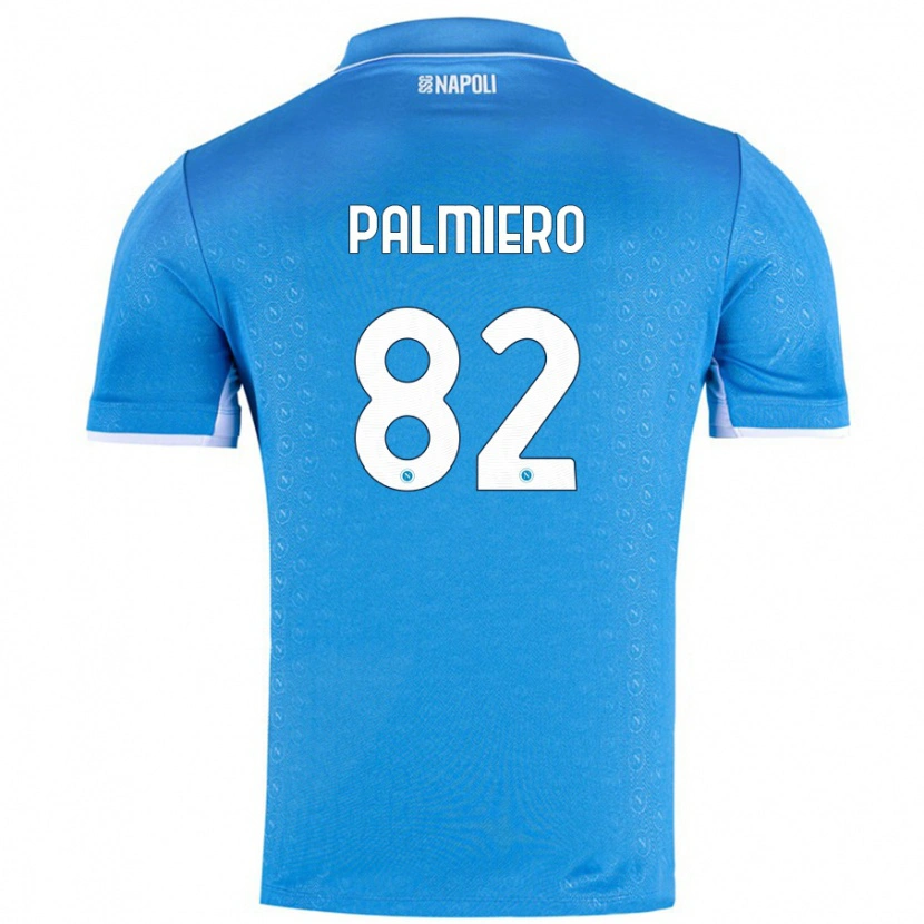 Danxen Kinderen Luca Palmiero #82 Hemelsblauw Thuisshirt Thuistenue 2024/25 T-Shirt