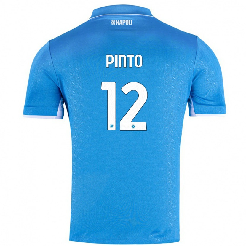 Danxen Kinderen Ciro Pinto #12 Hemelsblauw Thuisshirt Thuistenue 2024/25 T-Shirt