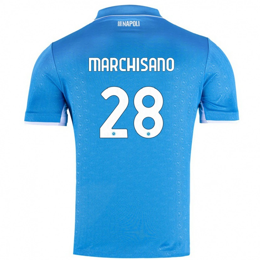 Danxen Kinderen Matteo Marchisano #28 Hemelsblauw Thuisshirt Thuistenue 2024/25 T-Shirt