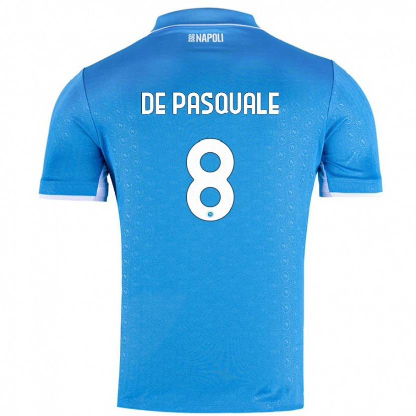 Danxen Kinderen Dylan De Pasquale #8 Hemelsblauw Thuisshirt Thuistenue 2024/25 T-Shirt