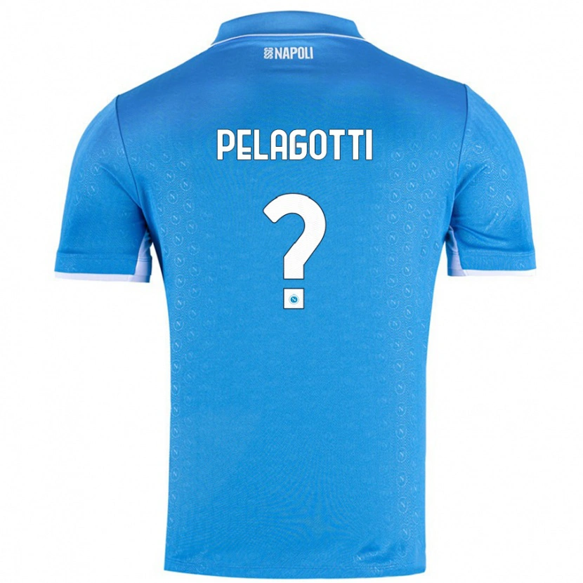 Danxen Kinderen Ludovico Benjamin Pelagotti #0 Hemelsblauw Thuisshirt Thuistenue 2024/25 T-Shirt