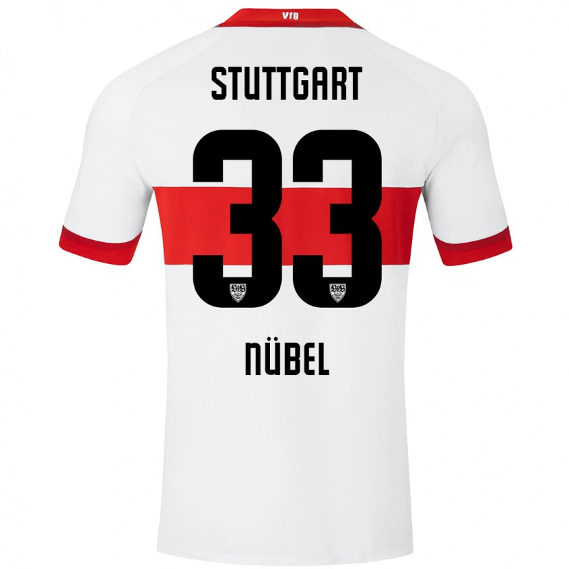 Danxen Kinderen Alexander Nübel #33 Wit Rood Thuisshirt Thuistenue 2024/25 T-Shirt