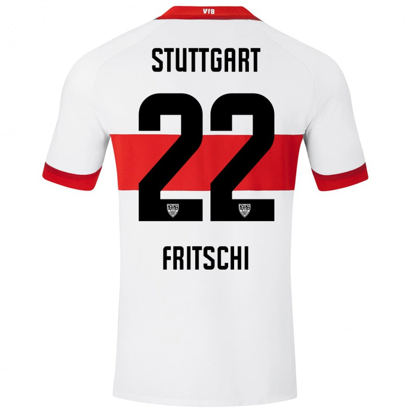 Danxen Kinderen Paulo Fritschi #22 Wit Rood Thuisshirt Thuistenue 2024/25 T-Shirt